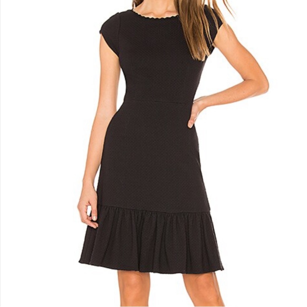 Rebecca Taylor Sleeveless Honeycomb Dress in Black - Size 4 - NWT